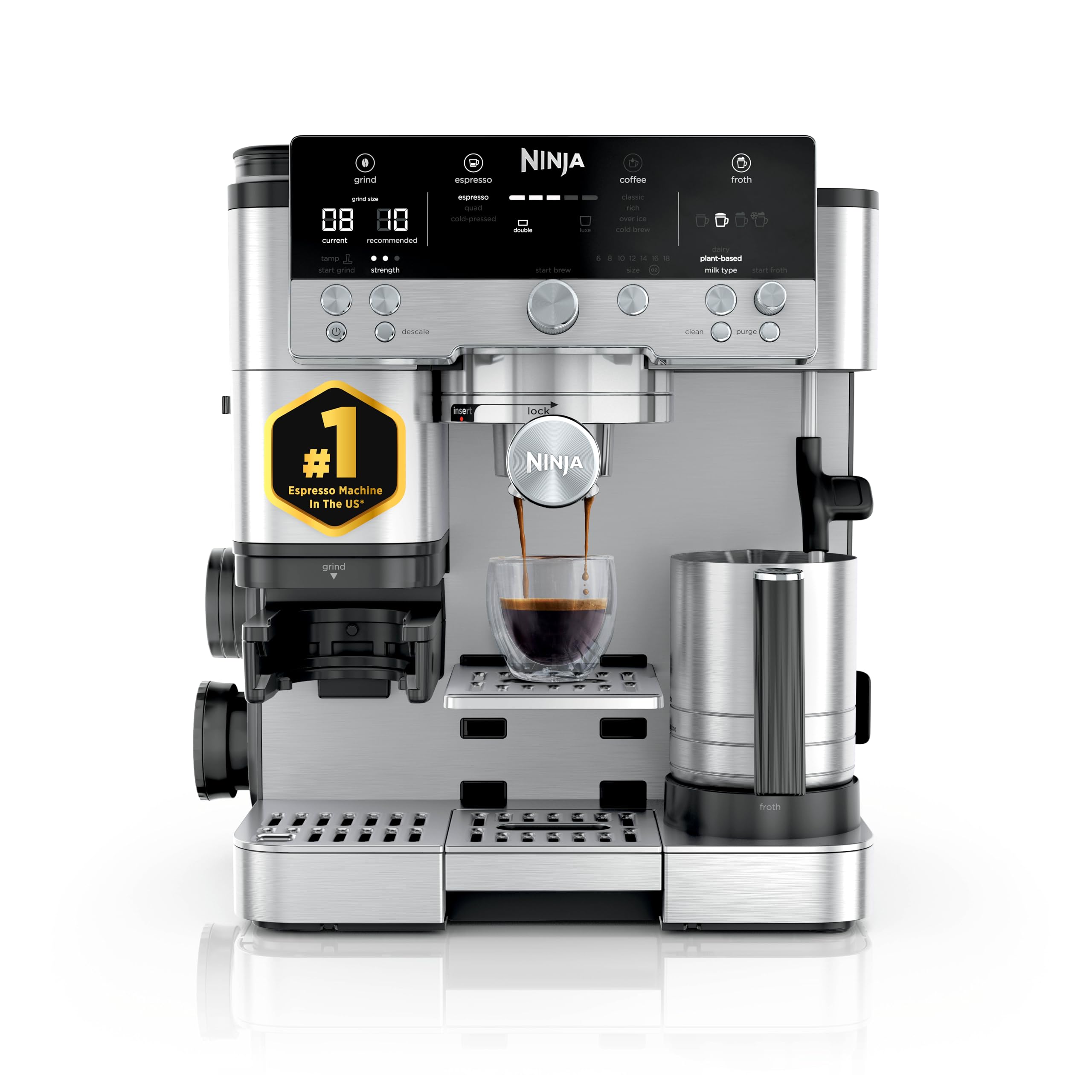 Ninja Luxe 3-in-1 Coffee Machine with Integrated Grinder