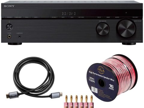 Sony STRDH590 5.2 Channel AV Receiver with HDMI Cable Bundle