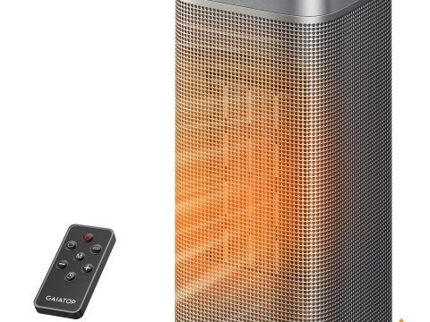 Gaiatop Portable Electric Space Heater with Remote and Thermostat