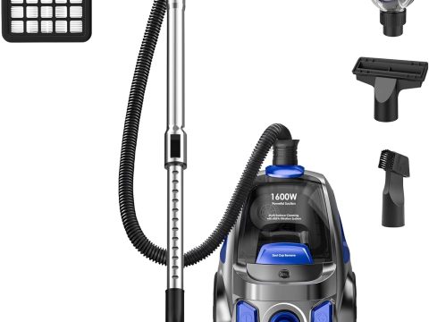 PKUYIE 32Kpa Bagless Vacuum Cleaner with HEPA Filter