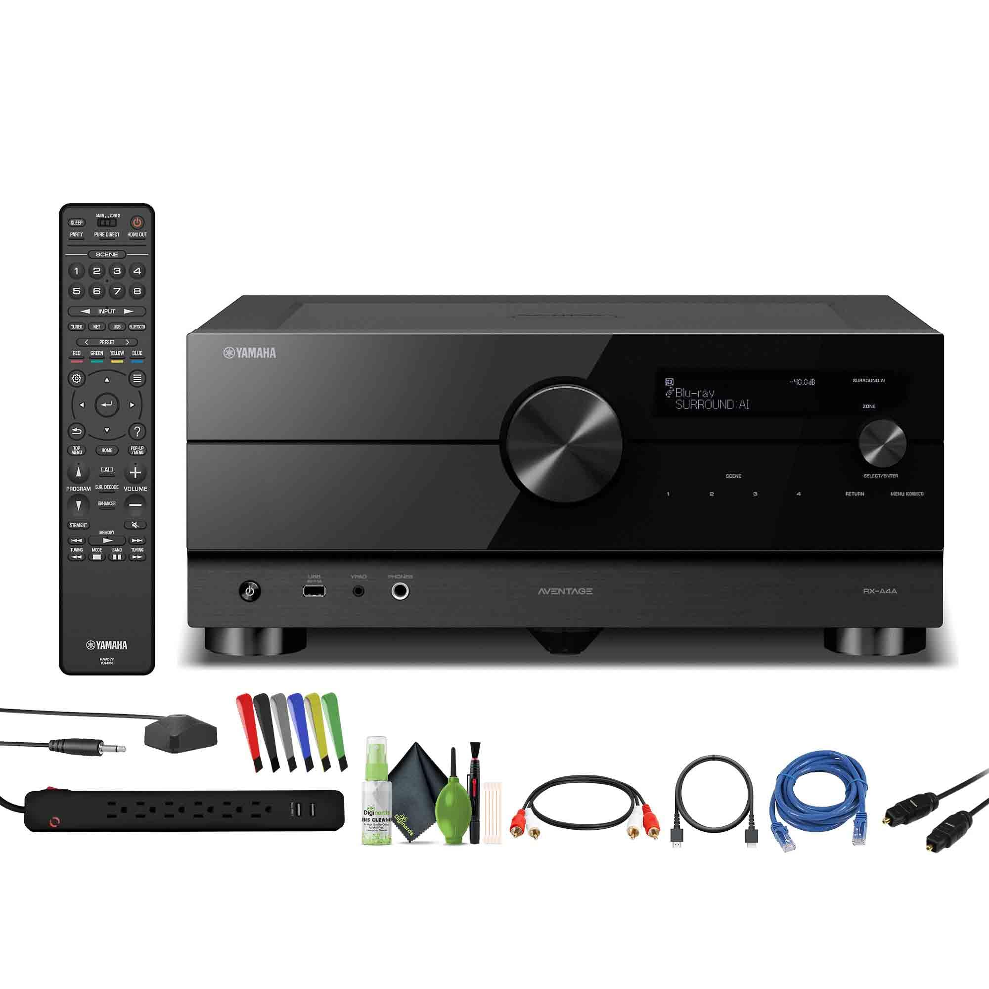 Yamaha RX-A4A AVENTAGE 7.2-Channel AV Receiver with Streaming Bundle