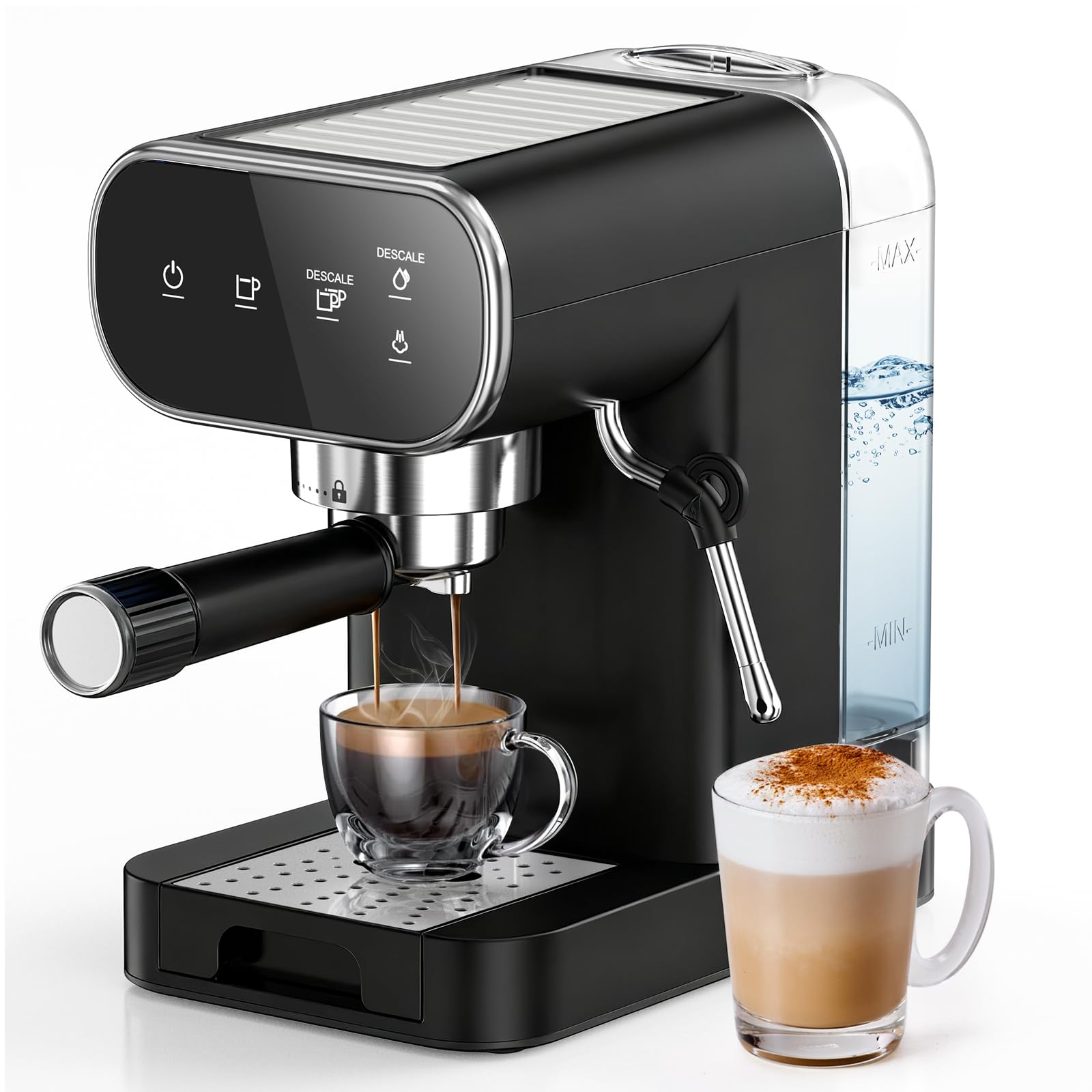 Horavie Espresso Machine: 20 Bar Touchscreen Home Coffee Maker