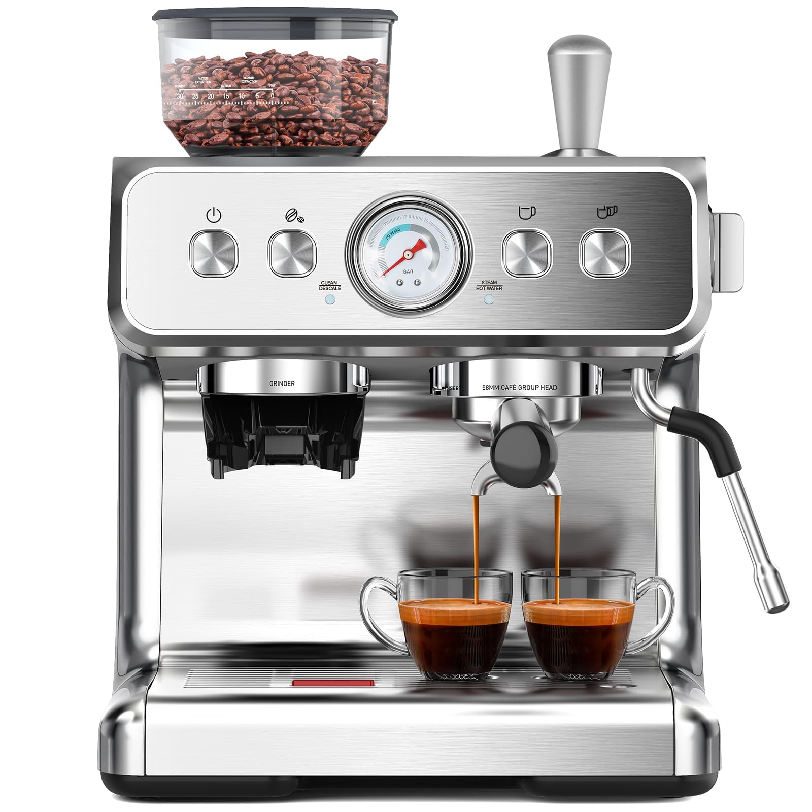 Brand Name: 2026 Espresso Machine with Grinder and Frother