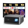 HAPPRUN 2500 Lumens Outdoor Projector with Streaming Apps