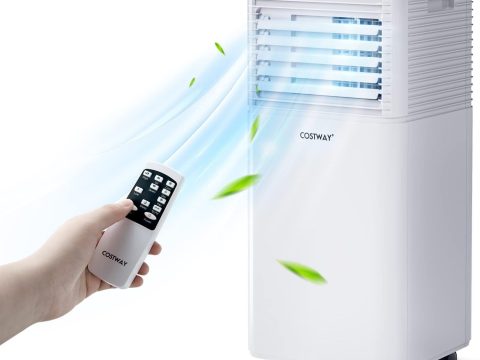 COSTWAY 8000 BTU Portable Air Conditioner with Remote Control