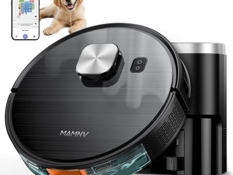 MAMNV 3-in-1 Robot Vacuum, Smart Navigation, Self-Emptying