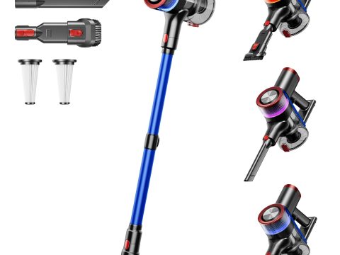 NADALY 550W Cordless Vacuum Cleaner with LED Display, 8-in-1