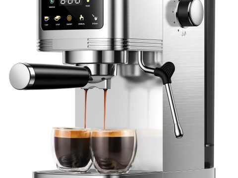 SHARDOR 20 Bar Espresso Machine with Milk Frother and Touchscreen