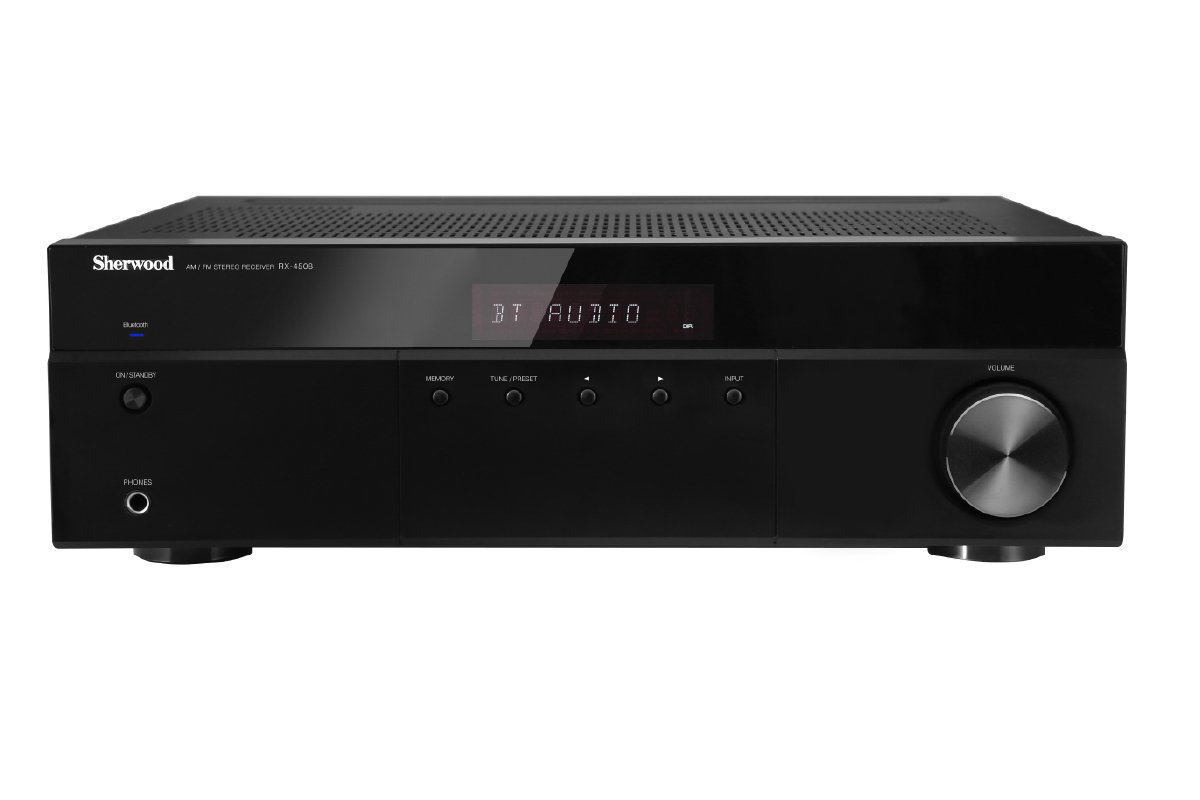 Sherwood RX4508 200W Bluetooth AM/FM Stereo Receiver, Black