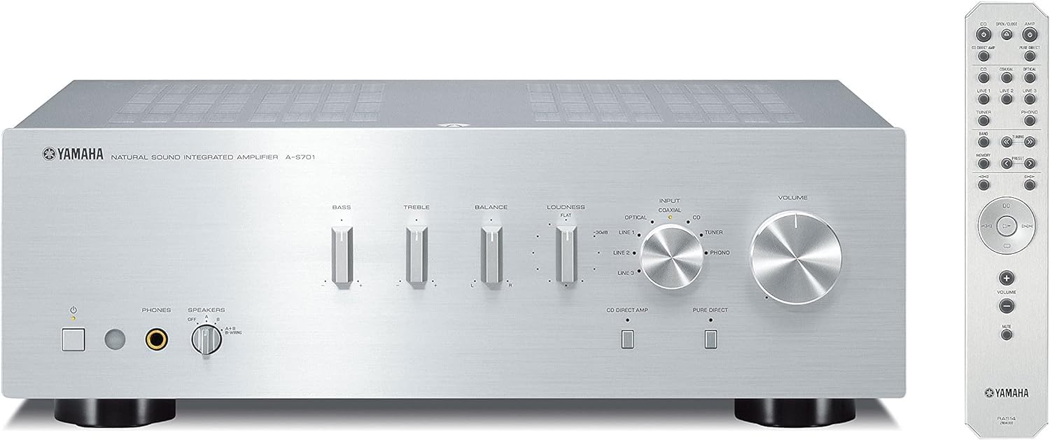 Yamaha A-S701SL Integrated Stereo Amplifier in Silver