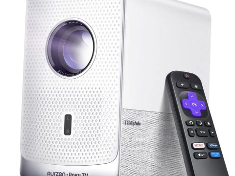 Aurzen D1R Cube 1080P Portable Roku Streaming Projector