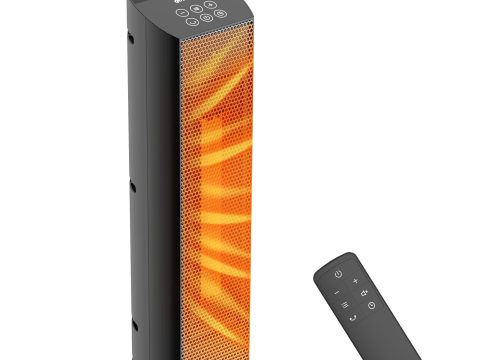 Ceramic Space Heater 1500W with Remote, Timer, Oscillation