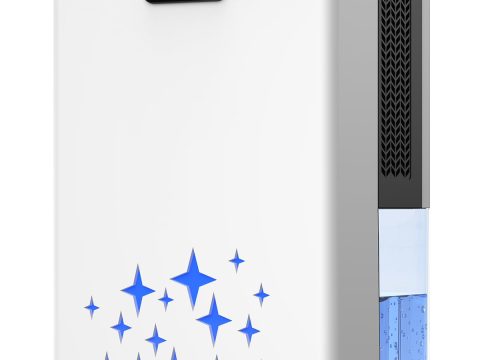 Dehumidifier: 95 OZ Tank, Auto Shut Off, Quiet Sleep Mode