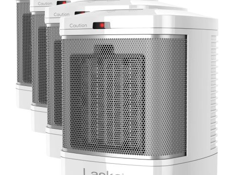 Lasko Ceramic Space Heater for Bathroom, 1500W, 2 Settings
