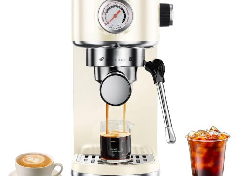 Atatix 20 Bar Compact Espresso Machine with Milk Frother