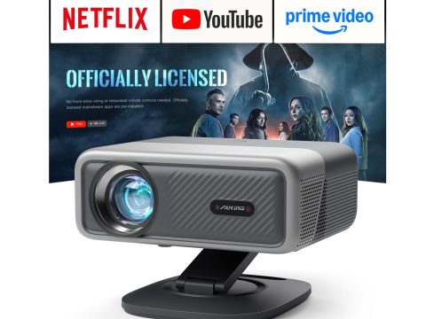 AuKing 4K Projector with Netflix, WiFi, Bluetooth, Auto Focus