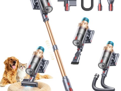Cordless Vacuum Cleaner 55KPA 650W for Home and Pets