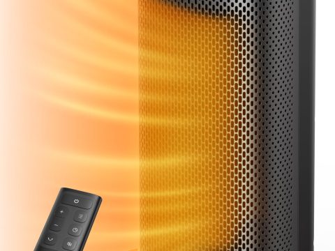 DREO Portable Space Heaters with Remote and 12H Timer