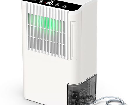 Pearl White 2000 Sq.Ft Portable Dehumidifier with Timer
