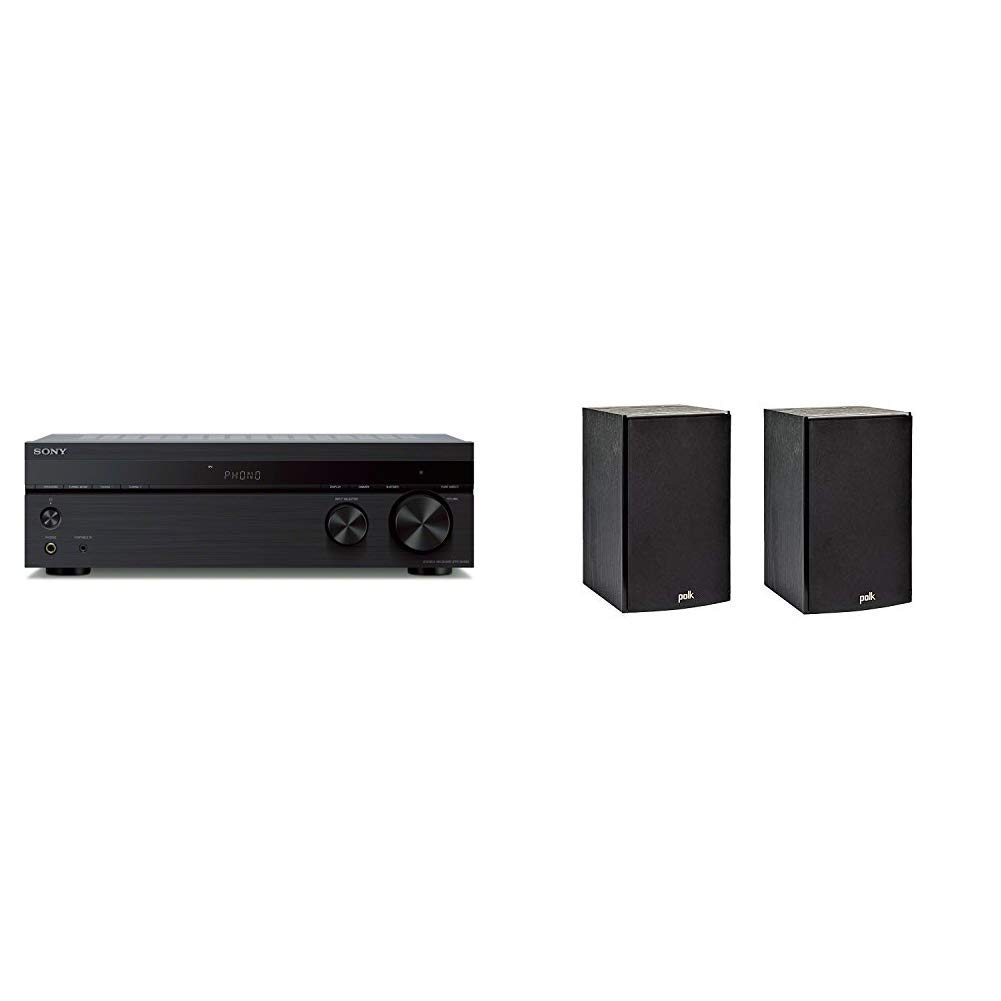 Sony STRDH190 Receiver with Polk Audio T15 Speakers - Premium Sound