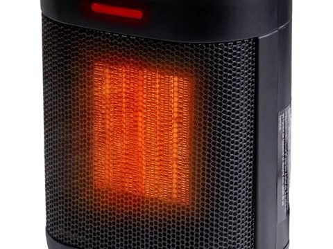 Comfort Zone 1500W Compact Electric Space Heater with Thermostat