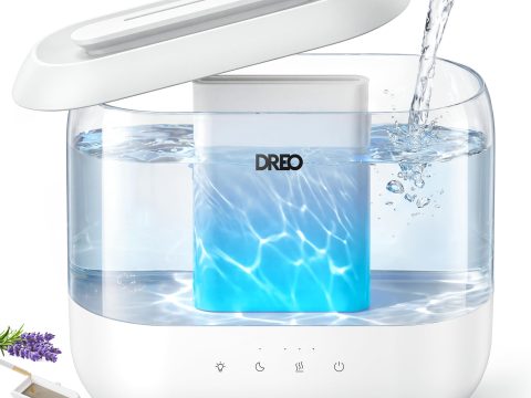Dreo 4L Top Fill Humidifier, Quiet 36H Runtime, Black