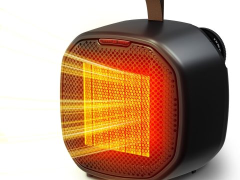 Electactic 1500W Portable Ceramic Space Heater with Thermostat