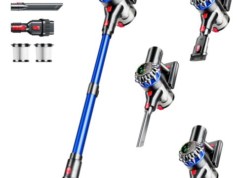HFFLH 600W Cordless Vacuum Cleaner with Touch Screen & Self-Standing