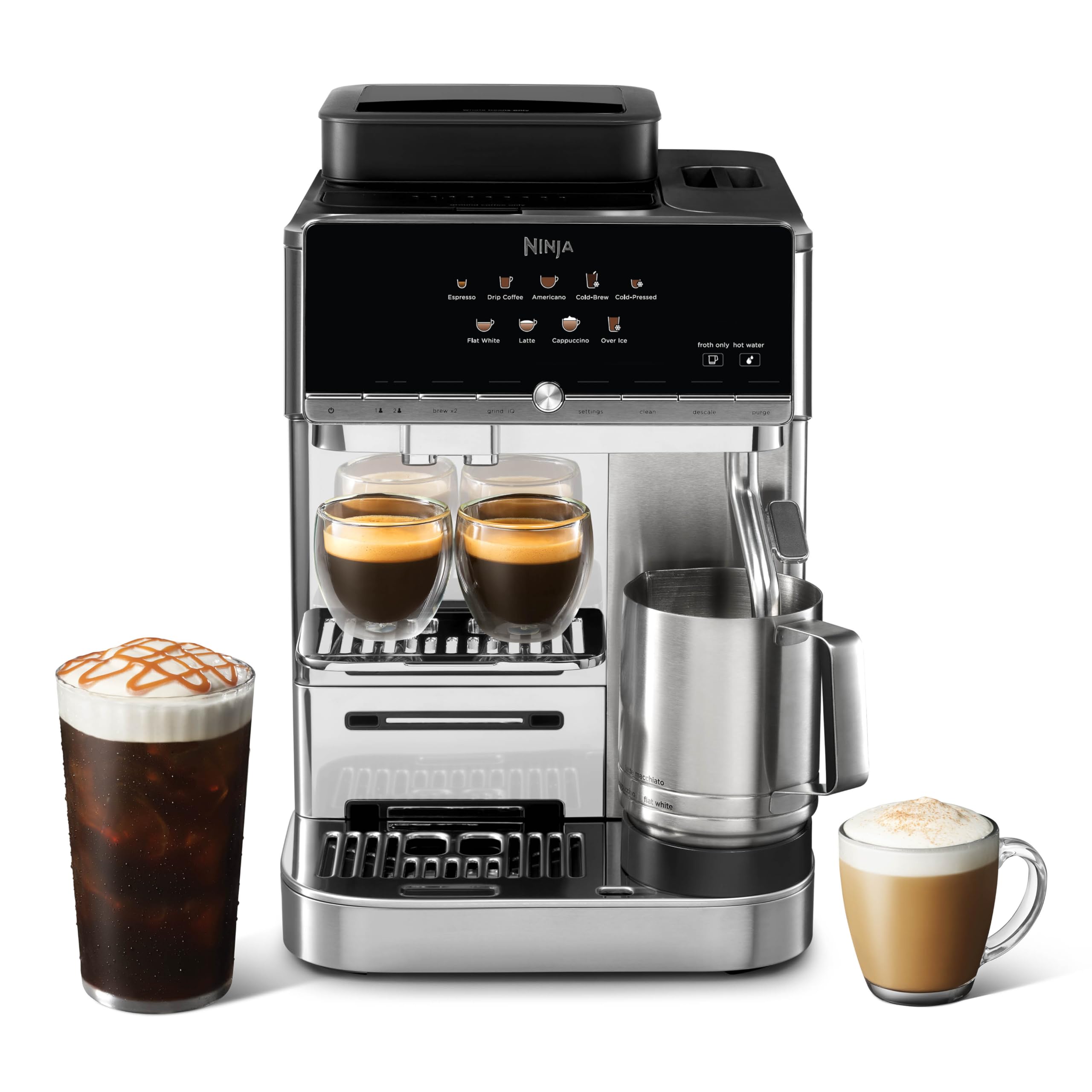 Ninja Fully Automatic Espresso Machine with One Touch Options