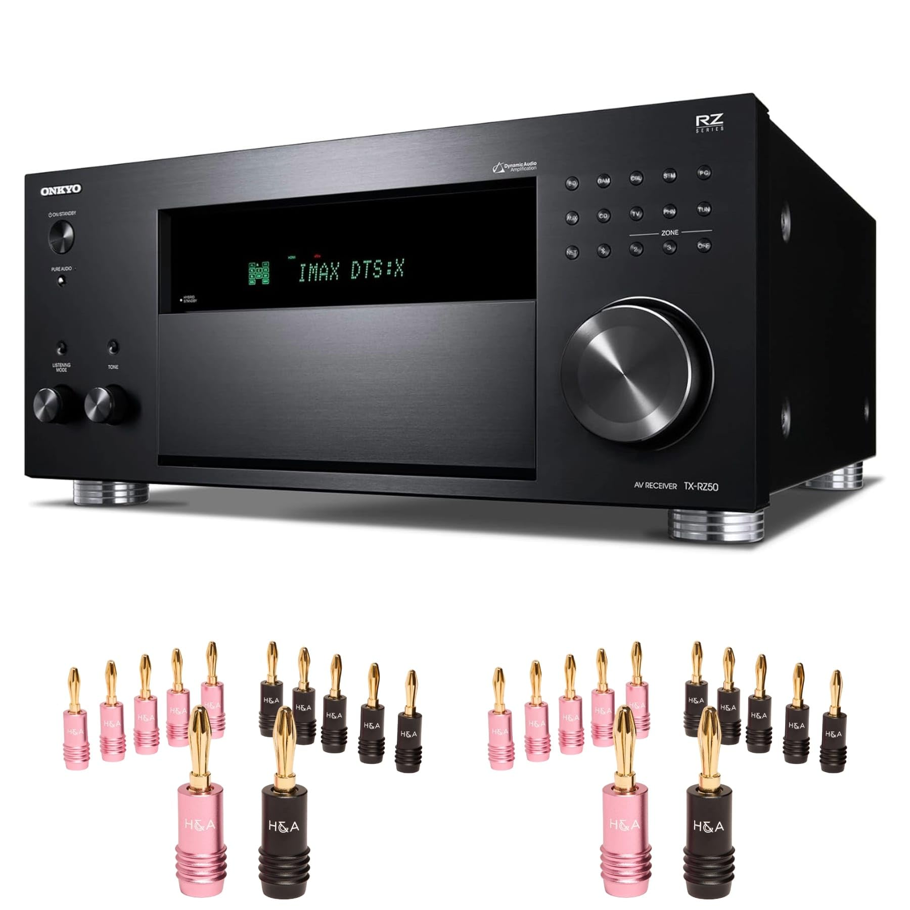 Onkyo TX-RZ50 9.2-Channel AV Receiver with Speaker Plugs