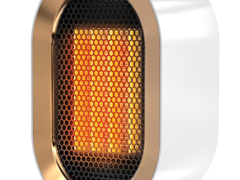 QQT 1200W Portable Ceramic Space Heater - Fast, Quiet, Safe