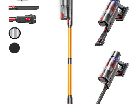TVTAU Cordless Vacuum Cleaner, 650W, 75Mins Runtime, Lightweight