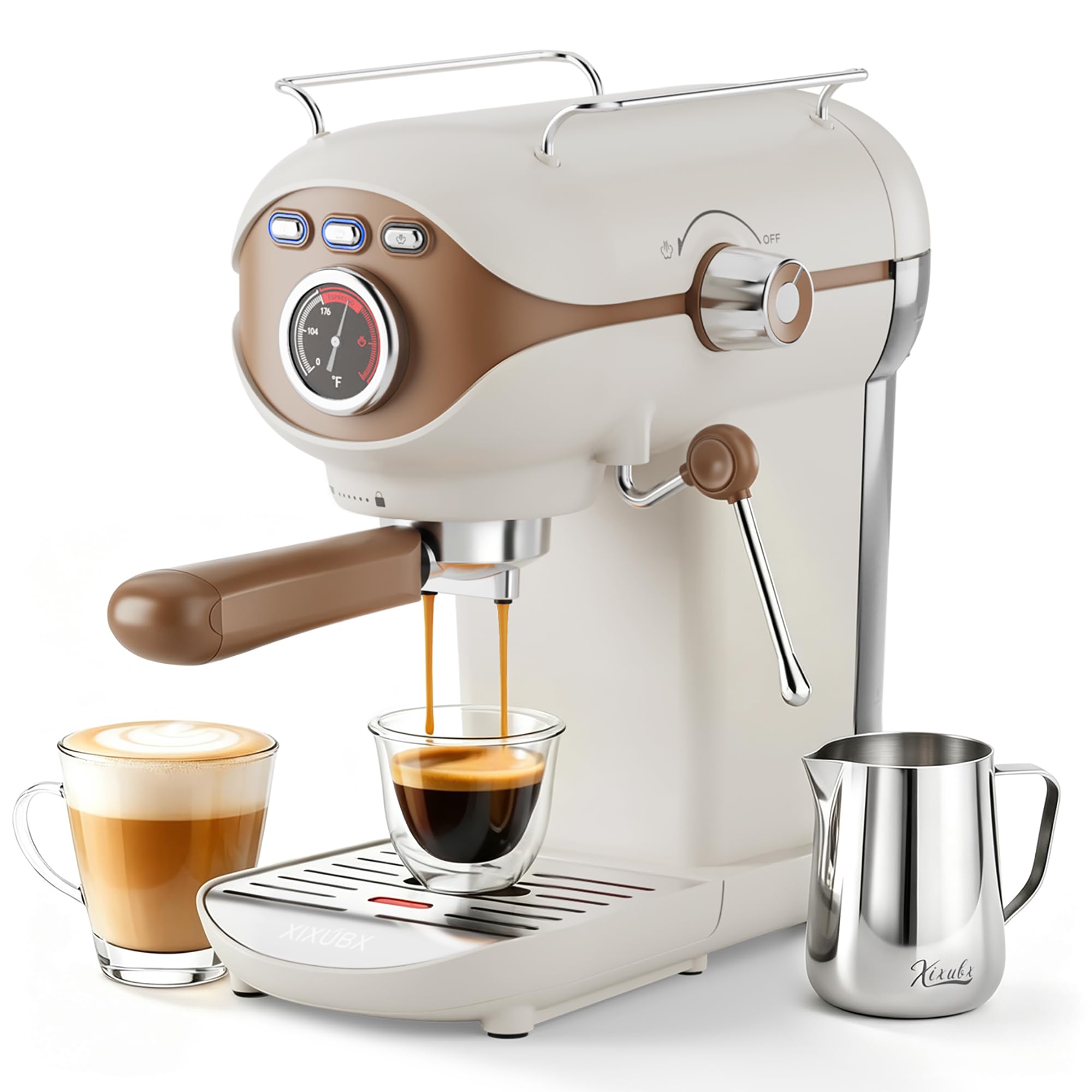 XIXUBX 20Bar Espresso Machine with Milk Frother and PID
