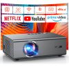 KOGATA Smart Projector: 4K, WiFi, Bluetooth, Dolby Audio, Portable