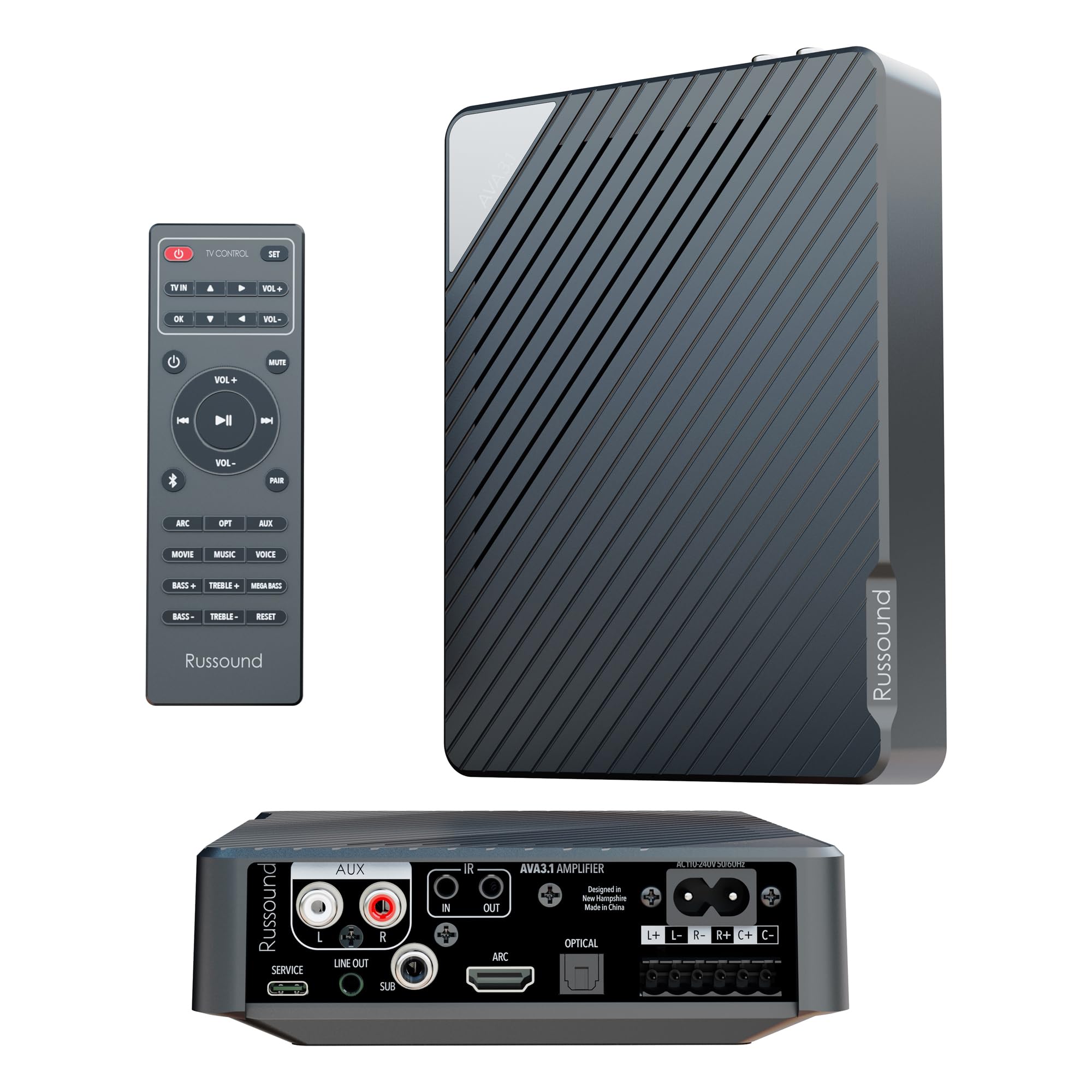 Russound AVA3.1 Low-Profile 3.1-Channel Mini-AVR Receiver