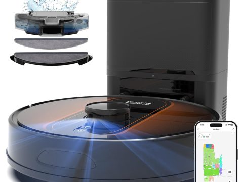 RobotVac: 6000Pa Self-Emptying 3-in-1 Vacuum with Mapping