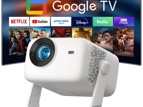 VISSPL 4K Smart Projector with WiFi, Bluetooth, AI Features