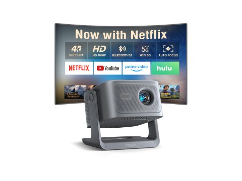 VISSPL Smart 4K Projector with Netflix, WiFi, Bluetooth