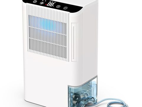 Floral White 2000 Sq.Ft Portable Dehumidifier with Timer