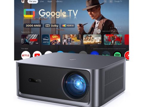 HAPPRUN 3000 ANSI 4K Outdoor Projector with Google TV