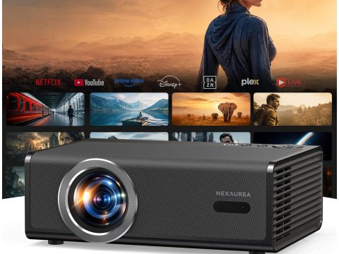 NexAurea Smart Projector: 4K, WiFi, Bluetooth, Dolby Audio