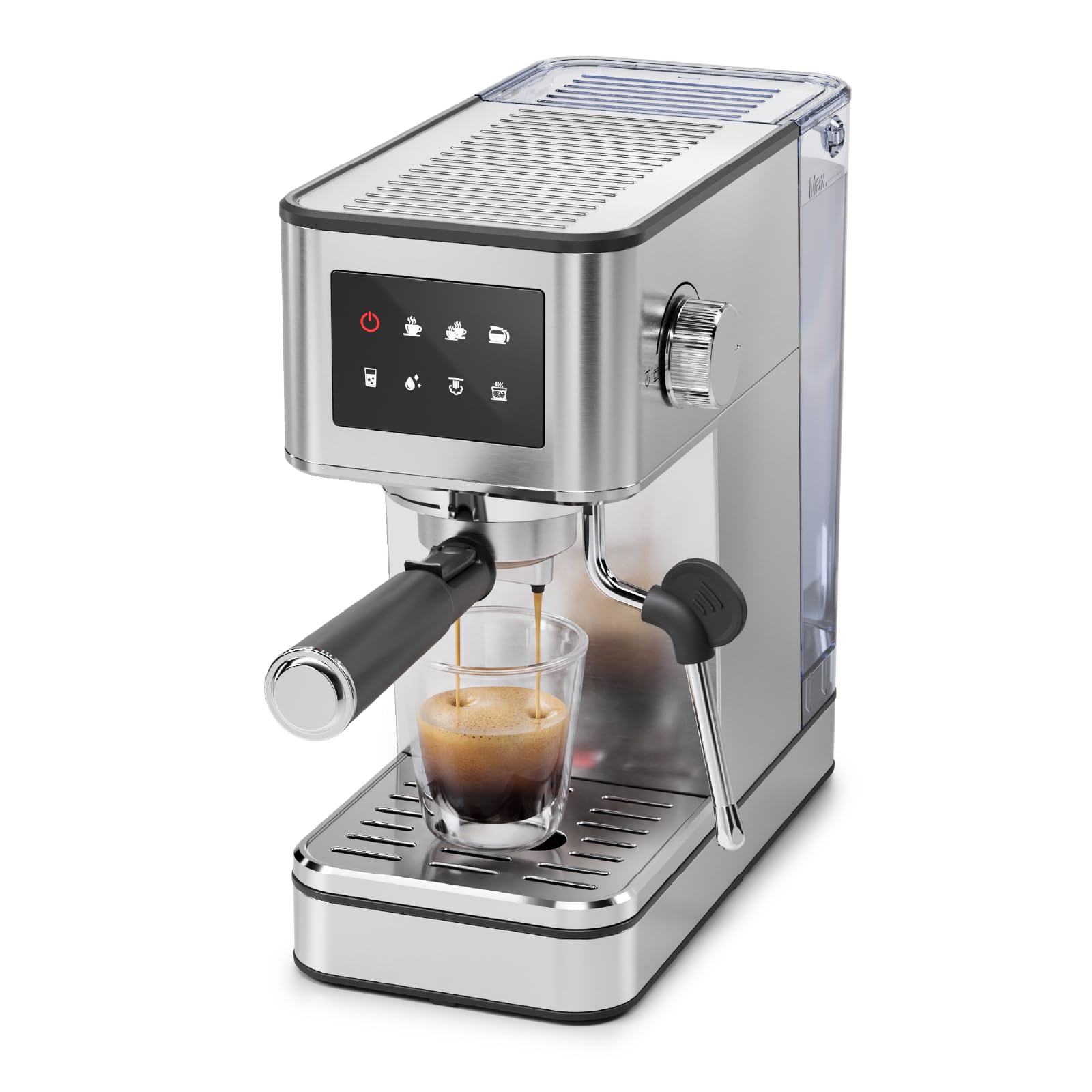 RIOSKY Espresso Machine: 20 Bar, PID Control, Steam Wand