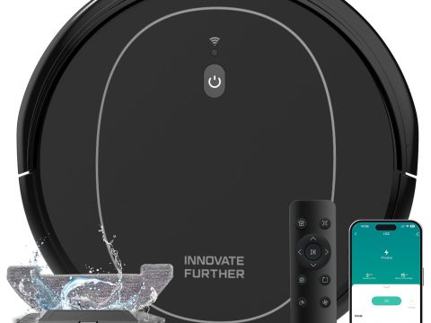 RobotVac: 6000Pa Suction, Self-Emptying, Smart Mapping, Wi-Fi Control