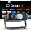 Smart 4K Projector with Google TV Stick and WiFi